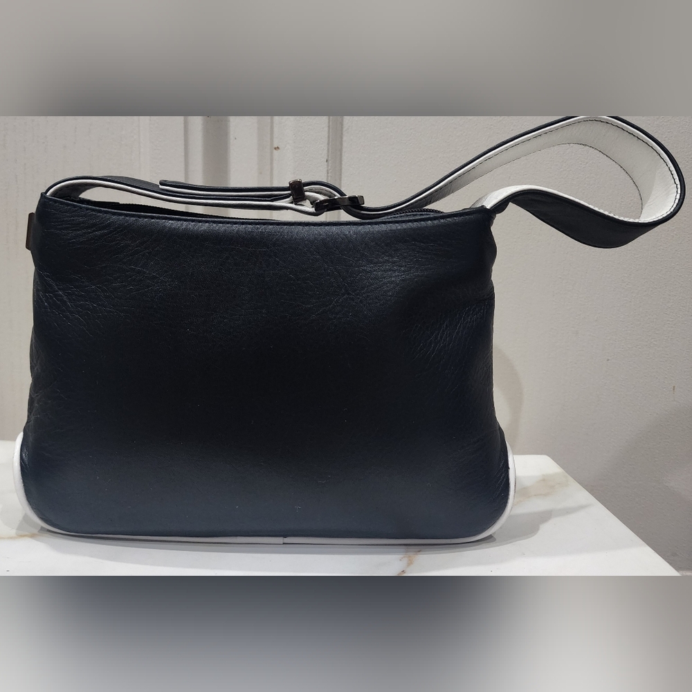 Perlina Navy & White Small Shoulder Bag‎
